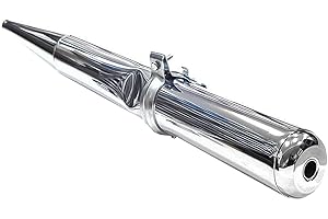 BISOMO Enduro Auspuff Ø 28 mm inkl. Schelle verchromt Simson S51/1E, S51/1E1, S70/1E, S53E, S53OR, S83E, S83OR