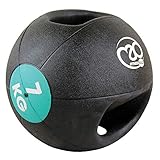 Pelota de goma moldeada de una sola pieza con 2 asas, fácil de agarrar con una o dos manos; Estas bolas rebotan son impermeables para uso interno o externo.