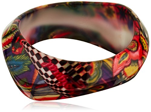 Desigual Damen Armreif aus Kunststoff 5 cm – 57G55K83002U