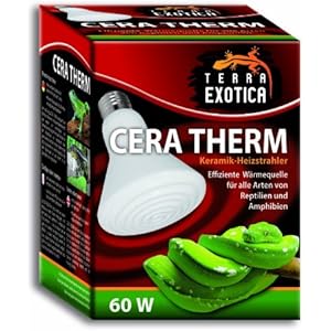 Cera Therm - 60 Watt Keramikheizstrahler / Infrarot-Dunkelstrahler mit E27 Schraubgewinde