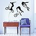 Produktbild Wandaufkleber für Junge BMX Radfahrer Sprung Freistil Fahrrad Sport Wandtattoo Kinder Geschenk Jungen Kinderzimmer Vinyl Aufkleber Wandsticker Fototapete Dekoration für Zuhause Schlafzimmer
