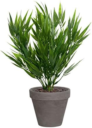 Dekoflower - Artificial Bamboo Plant 36 CM Green in Clay Pot