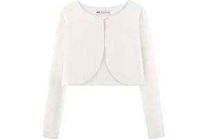 Bolerose Ragazze Maniche Lunghe Velluto Bambini Bambini Maglione Bolero Coprispalla