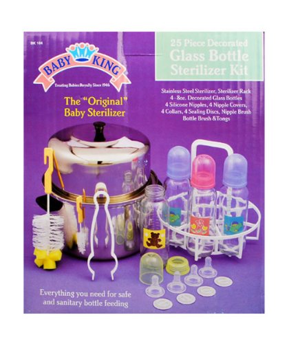 Baby King 25-Piece Glass Bottle Sterilizer Kit - multi, one size