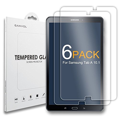Ganvol (Lot de 6 Films écran en Verre Trempé pour Samsung Galaxy Tab A6 10,1 / Galaxy Tab A (2016) Ganvol (Lot de 6 Films écran en Verre Trempé pour Samsung Galaxy Tab A6 10,1 / Galaxy Tab A (2016)