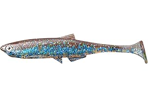 ‎LMAB LMAB Bleak Shad 6 cm, 9 cm, 12 cm, 15 cm, 18 cm KÖFI - Gummifisch Angelköder - Gummiköder für: Zander, Barsch, Hecht & Forelle - Zanderköder Hechtköder - Kunstköder