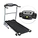Produktbild Elektrische Laufband Fitnesscenter Falzmaschine Motor Fitness breit 400 mm mit Griff Herzfrequenz Funktion, schwarz