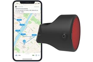 Invoxia Bike Tracker – GPS Tracker do rowerów z ochroną przed kradzieżą – reflektor z funkcją alarmu w czasie rzeczywistym – łącznie z 3-letnią abo – czas pracy baterii do 3 miesięcy – lekki i dyskretny – wodoszczelny