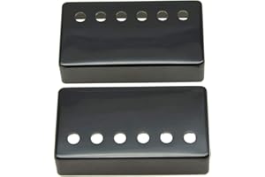 Dopro Juego de 2 cubiertas de metal Humbucker para pastilla de guitarra Humbucker de latón, 50 mm/52 mm, espaciado de postes para Epi Les Paul Blacklack