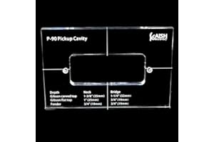 Dopro Plantilla de enrutamiento de recogida acrílica P90 para ruta de cuerpo de recogida P90