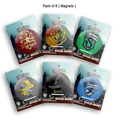 Mc Sid Razz Official "Harry Potter " Gift Set/Birthday Gift/Return Gift - Combo Pack Of 6 Fridge Magnet with Bottle opener ( Gryffindor No 1 + House crest 3 + Slytherin + Ravenclaw + Sorted + Hufflepuff ) , Licensed By Warner Bros , USA RS.799 (55.00% Off) - Amazon