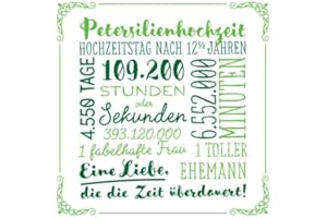 Petersilienhochzeit: Gästebuch zum Hochzeitstag nach 12,5 Jahren - Petersilien Hochzeit - 12,5 Jahre - Vintage Deko Buch für Glückwünsche und Fotos der Gäste