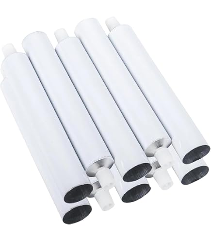 Lot De 48 Tubes Vides Aluminium 20ml Pour Peinture Acrylique - Avec 4 Étiquettes