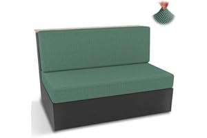 OCCZIN 2 fundas elásticas de cojín para asientos de caravanas, fundas para tapicería de caravanas, fundas de tapicería para autocaravanas, fundas lavables para caravanas y autocaravanas, color verde