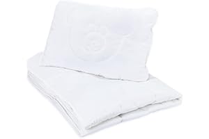 Totsy Baby Couette et Oreiller bébé 100x135 cm - Ensemble de literie Enfant avec Couette Microfibre et Coussin 40x60 cm Idéal pour lit Bebe et Enfant Doux et Respirant Certificat Oeko-Tex 100 x 135