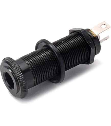 Puntale Jack 6,35 Mm Per Chitarra Acustica, Ukulele, Banjo - Terminale Stereo In Rame Con Rivestimento Oro E Argento - Foto 10