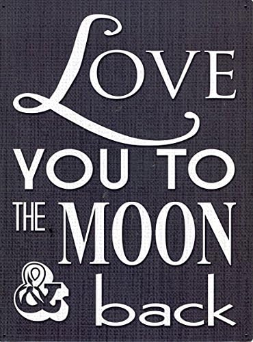 Red Hot Lemon To The Moon Metal Wall Sign, Black