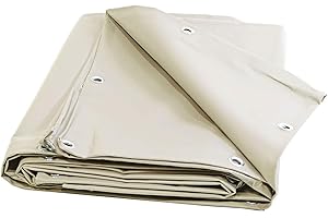 BÂCHES DIRECT TECPLAST Toile Pergola Ivoire 3x3 m 680PR - Qualité 10 ans - Bâche Pergola ou Tonnelle étanche pour terrasse - Made in France