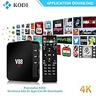 KODI 4K Android Tv Box 1080P Smart Multimedia Player Internet Streaming Media Player Rockchip 3229 Quad Core EMMC 8GB Game Player Fully Unlocked Black