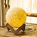 Produktbild LED-Nachtlicht 5.12 Zoll Mond-Lampe, mit Dock, warme und kühle 3 Farben dimmbare Helligkeits-Anpassung, beste Hauptdekorative und romantisches Geschenk (nicht 3D Druck) (5.12inch)