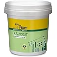 Dr. Fixit Raincoat WPC, Waterproof Coating, External wall waterproofing, Coating, No dilution, 1 Litre, Single Coat Application, Elastomeric, 5 years waterproofing, Base coat, Brush, Roller
