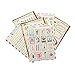 Produktbild YPSelected Set von 6 Sheets Craft Dairy Deco Aufkleber Papier Stempel Aufkleber Scrapbook Geschenk