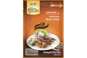 ASIAN HOME GOURMET 3er Pack Marinade für indonesisches Fleisch Satay / Saté MILD [3x 50g]