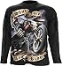 Produktbild Shut Up And Ride, gothic fantasy metal motor schedel mannen shirt met lange mouwen zwart