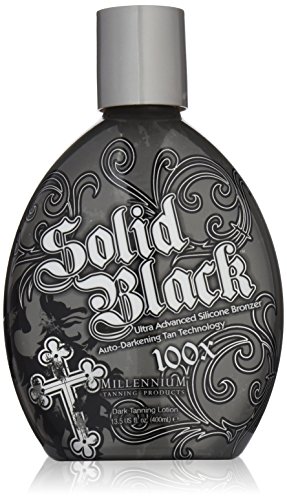 Millennium Tanning Products Millenium New Solid Black Bronzer Bed Lotion, 100X, 13.5-Ounce
