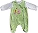 Schnizler Unisex Baby Clothing Set Nicki Happiness Neck Long Sleeve Romper, Green (Original), 0-3 Months (Manufacturer Size:56)