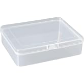 Spelt 12.5cm Mini Clear Goods Jewelry Electronic Storage Box Organizer Organizer Clip Lid Box