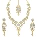 Sukkhi Gold Plated Australian Diamond Choker Necklace With Drop Earrings And Mangtikka Set or Women RS.279.00