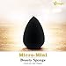 VMAGIC 4PCS Premium MICRO Makeup Sponge Beauty Sponge Blender for Applicator, Foundation and Highlight (4-Black)