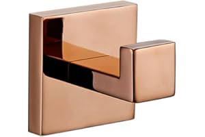 PEKMAR Accesorios de baño de oro rosa pulido, toallero de acero inoxidable, soporte de papel, gancho para anillo de toalla, accesorio de baño, juegos de accesorios de baño