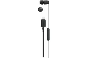 Sony IER‑EX15C: Auriculares con Cable USB-C y micrófono, Casos in Ear Ligeros para Android, iPhone, portátiles y PC; Cable sin enredos, Sonido nítido Viajar y para Uso Diario Negro