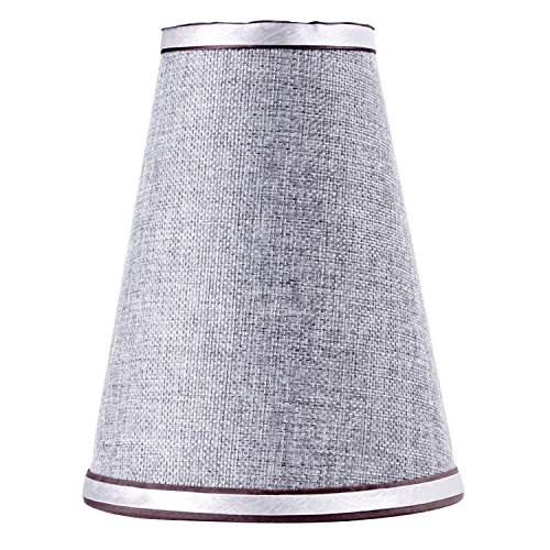 Splink Lampenschirme Leinen Stoff handgefertigt Leuchtenschirm für Kerze, Wand-Glühbirne, Tisch Lampe Dekor