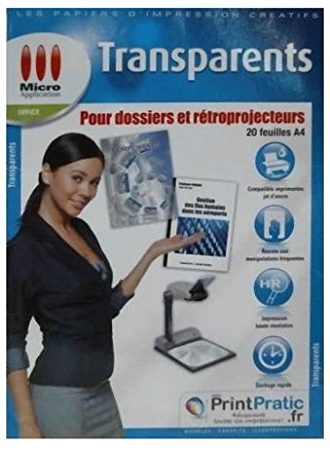 Preisvergleich Produktbild FILM TRANSPARENT (POUR RETROPROJECTEUR)(15) 1440 DPI (Informatique)