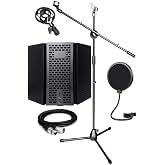 LASTVOİCE PF-30X Mikrofon Standı Yalıtım Paneli XLR Kablo Pop Filter