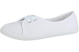 Elara Damen Ballerinas Sneaker Schnürer Chunkyrayan