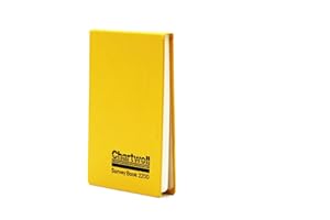 Exacompta - Ref 2200Z - Chartwell Casebound Field Survey Book - 106 x 165mm in Size, Excellent Strength When Wet, Ideal for Use Outside, Plain (No Rulings), Yellow