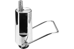 innytund Barberstol-hydraulpump, modern, frisörstol, hydraulisk pump, silver, metall, justerbar höjd, för salong