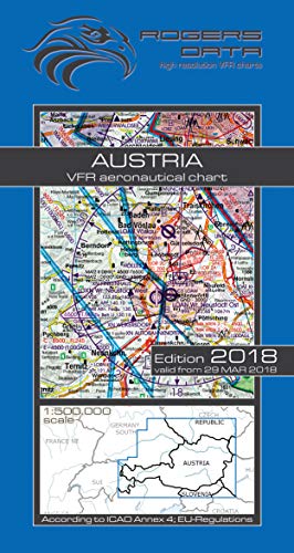 Preisvergleich Produktbild Rogers Data Luftfahrtkarte Österreich 2018 1:500k