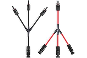 Dongge Wtyczka solarna rozgałęźnik Y adapter równoległy 3 na 1, kabel modułu solarnego, rozdzielacz wtyczek fotowoltaicznych