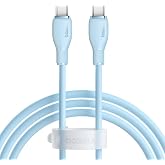 Type-C to Type-C Cable 100W with Baseus Pudding Fast Charging Feature, 1.2 Meters, Blue
