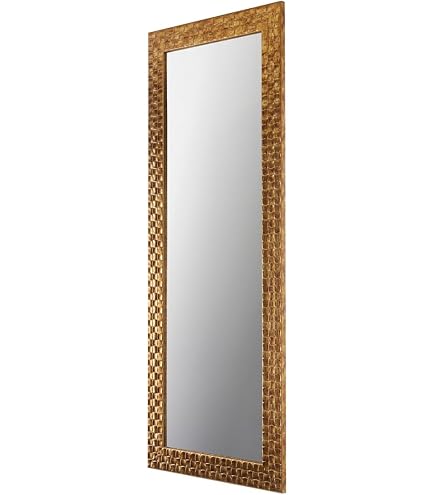 Specchio Select - Specchio A Parete Grande Rhone - Vintage Francese - Stile Barocco Rococò - Legno Massello - Finitura A Mano - Oro Antico - 60 Cm X 90 Cm - 11