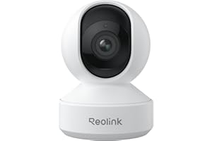 ‎REOLINK Reolink Kamera CCTV 5MP, dwuzakresowe WiFi 2,4 G / 5 GHz, domowa kamera bezpieczeństwa WiFi Pan&Tilt, niania, dwukierunkowy dźwięk podgląd Wykrywanie ruchu Alerty, z gniazdem kart SD, E1 Pro