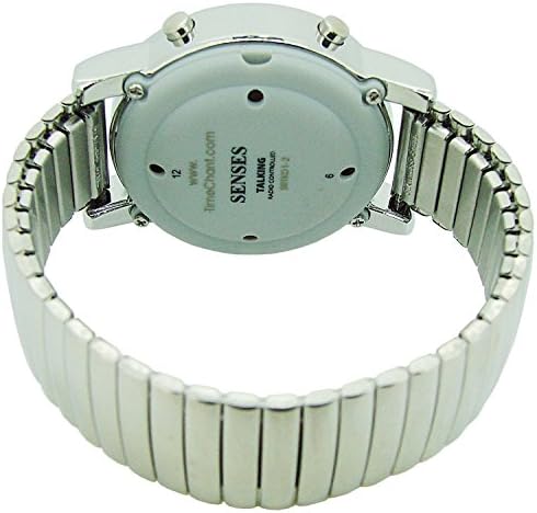 ATOMIC! Talking Watch - Sets Itself SENSES Metal Easy-To-Read Talking Watch (TC-SRTKD1-2)