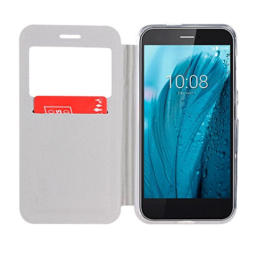 BeCool   - Funda carcasa tipo Libro con funci  n soporte sin solapa para ZTE Blade A512  Protege y se adapta a la perfecci  n a tu Smartphone con ventana S-View con la que podr  s ver todas tus notificaciones  Huellas coloridas de Perro