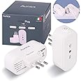 Presa smart Aunics, Presa alexa, Mini Presa wifi ITALIANA, 2 Pezzi Presa intelligente 15A compatibile con Google home, Amazon