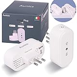 Presa Smart, Presa Alexa, Aunics 2 Presa wifi Compatibile con Alexa Amazon, Google Home, IFTTT, Presa Intelligente, alexa acc